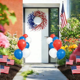 Orilium Independence Day wreath enhancing doors and windows with seasonal spirit