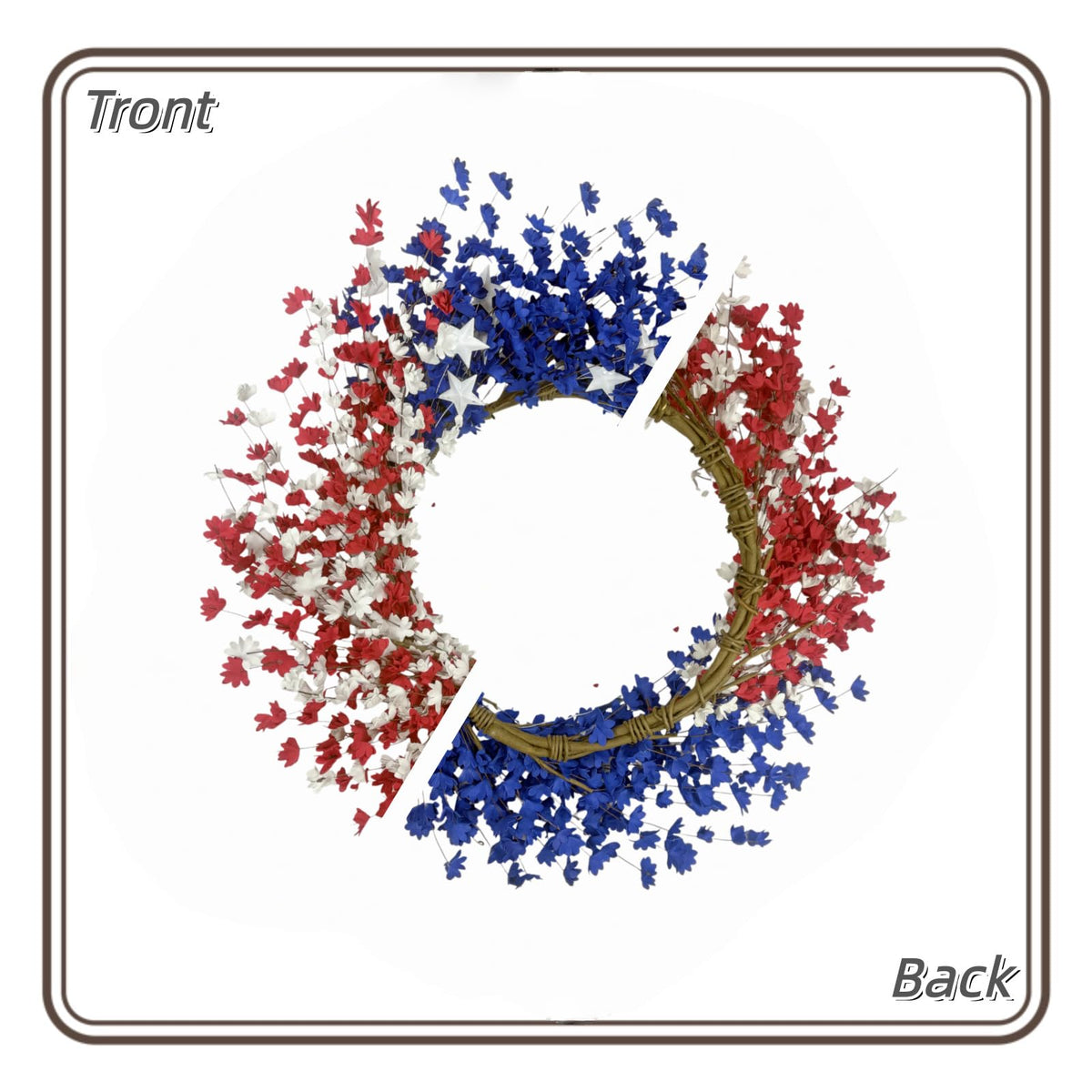 Orilium Memorial Day wreath offering durable, low-maintenance beauty for porches
