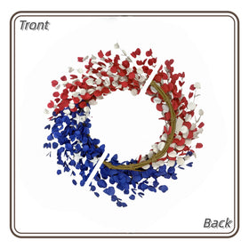 Orilium wreath arrives with sturdy storage box for easy off-season care and reuse.