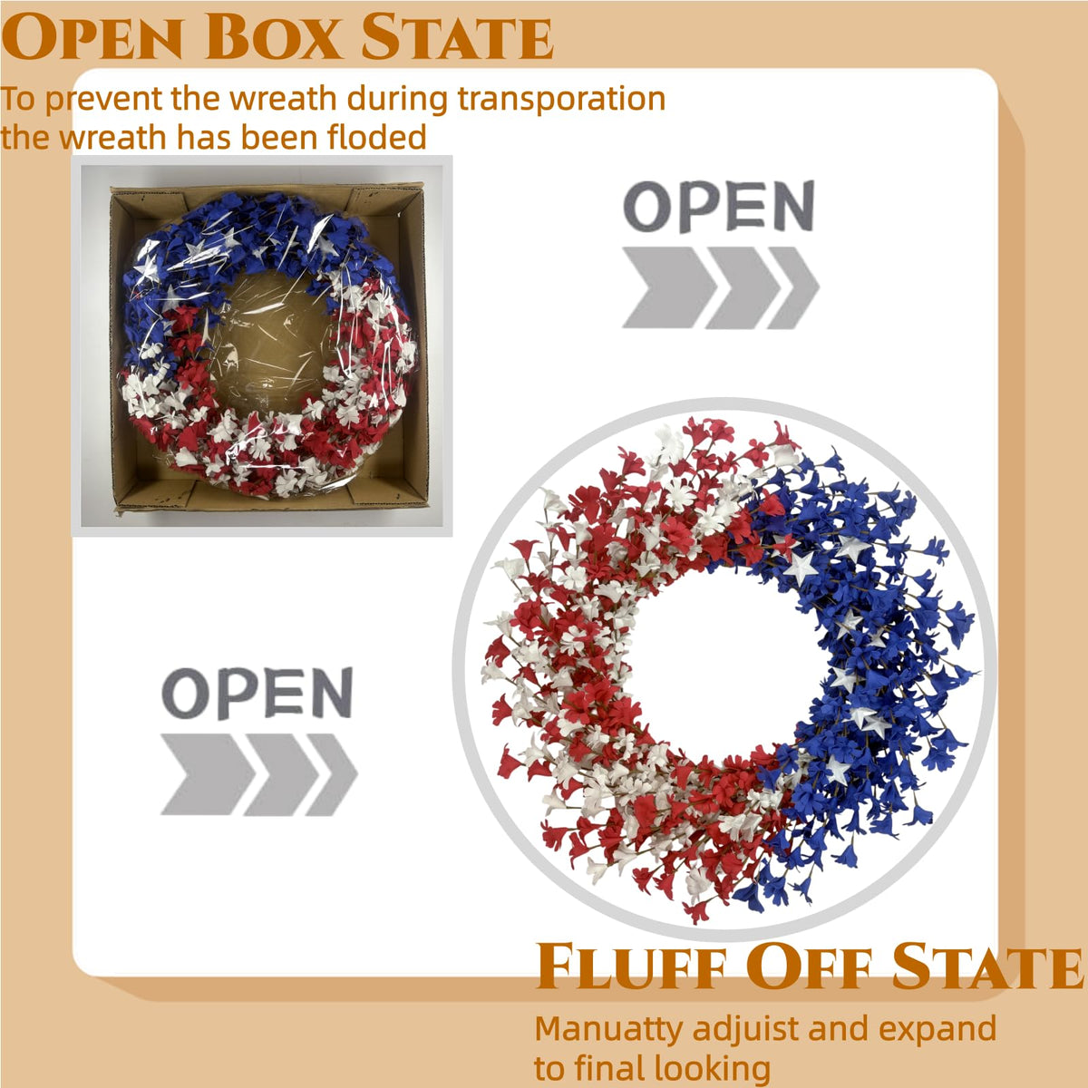 Orilium wreath stored safely in a sturdy storage box.
