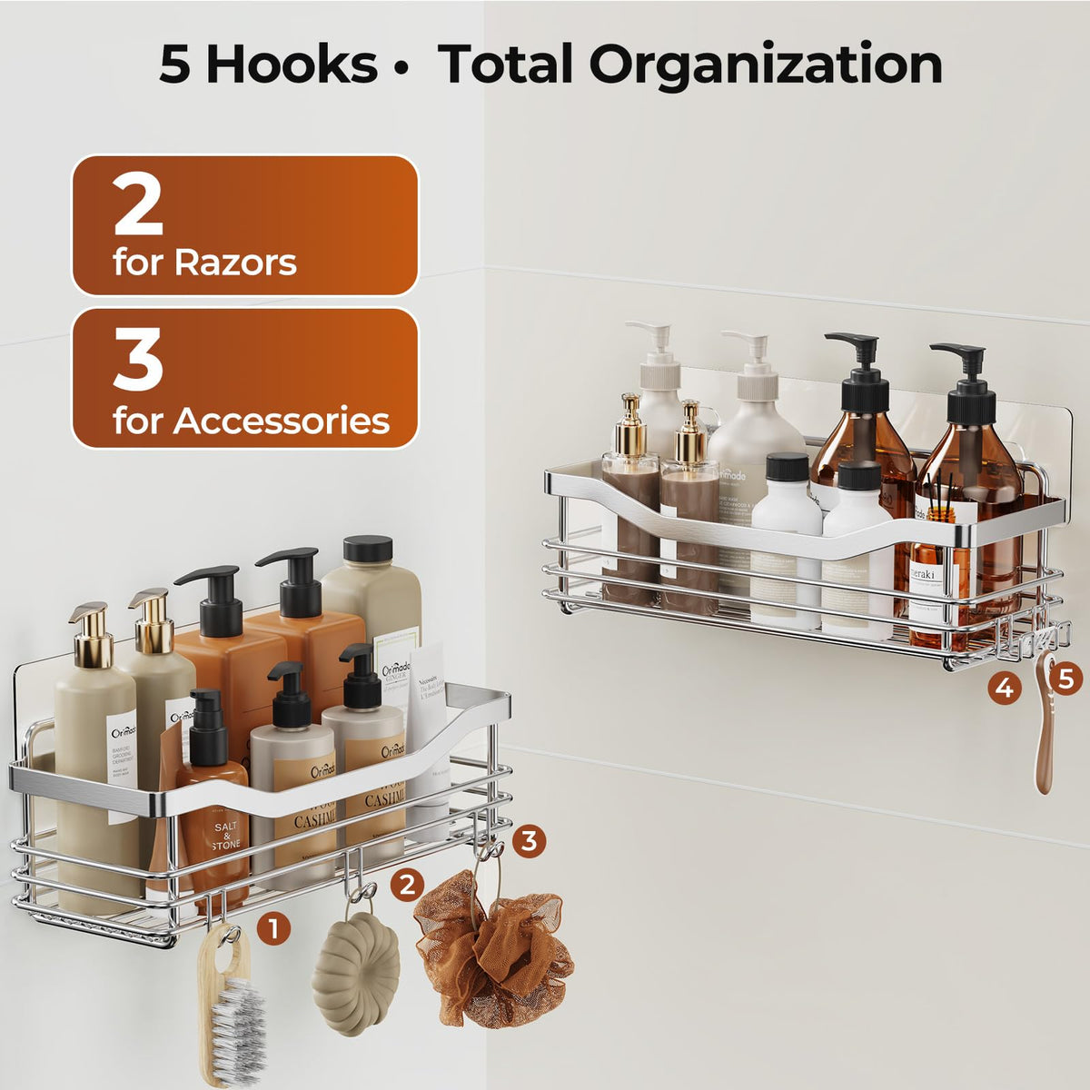 Extra adhesive pack included for relocation or replacement