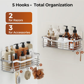 Extra adhesive pack included for relocation or replacement