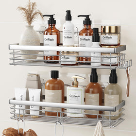 Orimade shower caddy 2-pack in wall-mount design for clutter-free bathrooms.