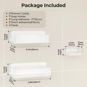 Orimade 3-pack in a dorm bathroom setup for compact storage