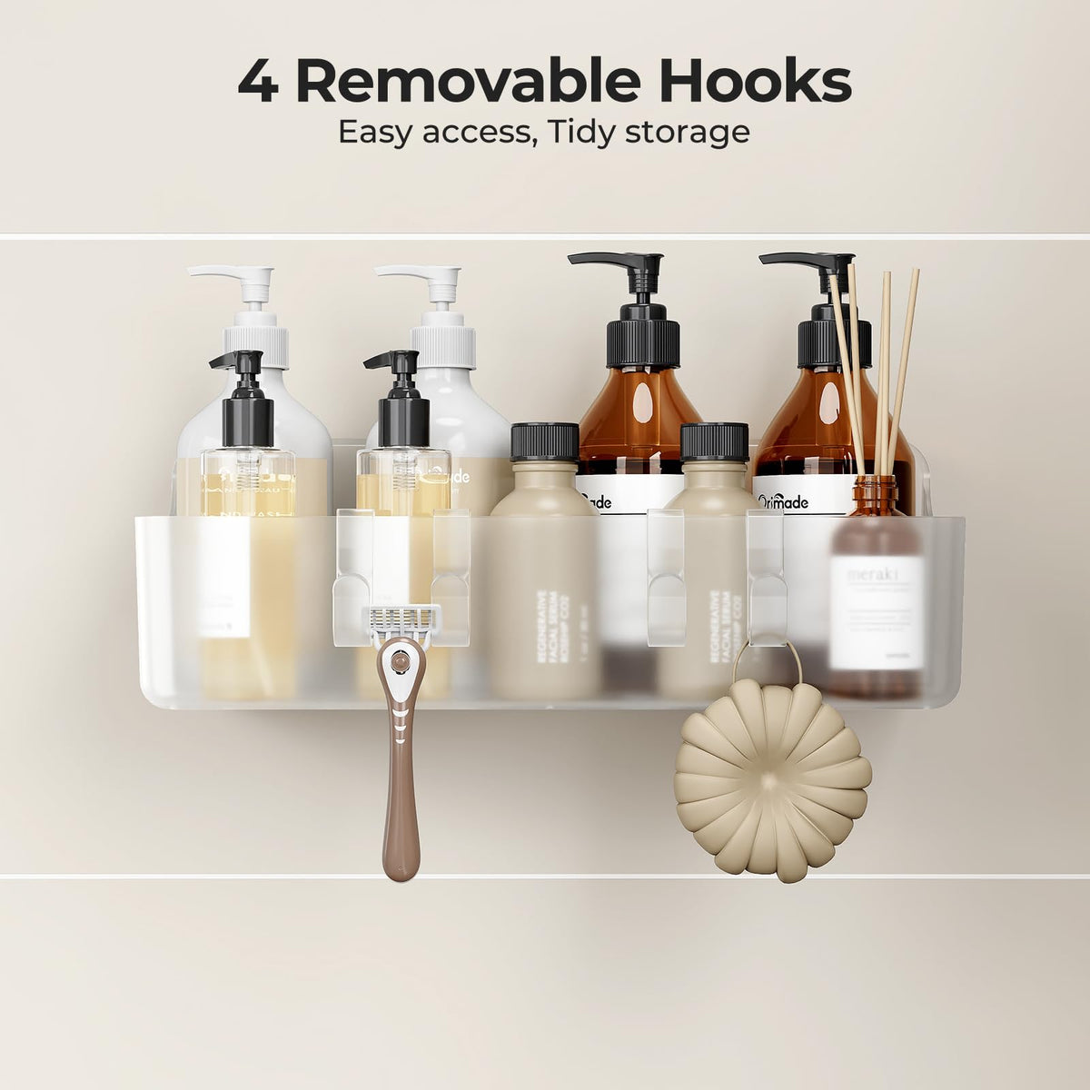 Orimade minimalist design delivering clean, unobtrusive bathroom storage