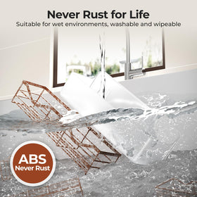 Orimade shower caddy 3-pack soap dish kept beside shower essentials for easy access