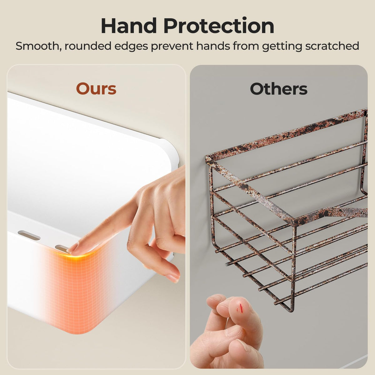 Orimade adhesive pads attach securely without drilling