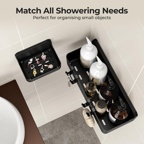 Orimade adhesive pads ensure secure, tool-free mounting on tiles or glass.