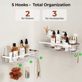 Orimade waterproof design resists moisture for long-lasting bathroom storage.