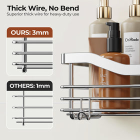 Two-pack Orimade bathroom storage caddies for increased capacity