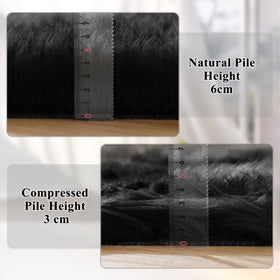 ORINOVA flame-resistant faux sheepskin rug with CPSС certification for safe family spaces.