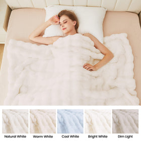 Machine washable care illustration for ORINOVA throw blanket care tips