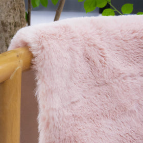 ORINOVA pink fuzzy rug in nursery adds cozy warmth and comfort