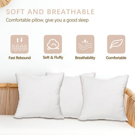 ORJ microfiber filling offers resilient loft and balanced cushion for neck comfort.