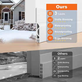 Ormein adhesive-back view highlighting strong backing for easy installation.