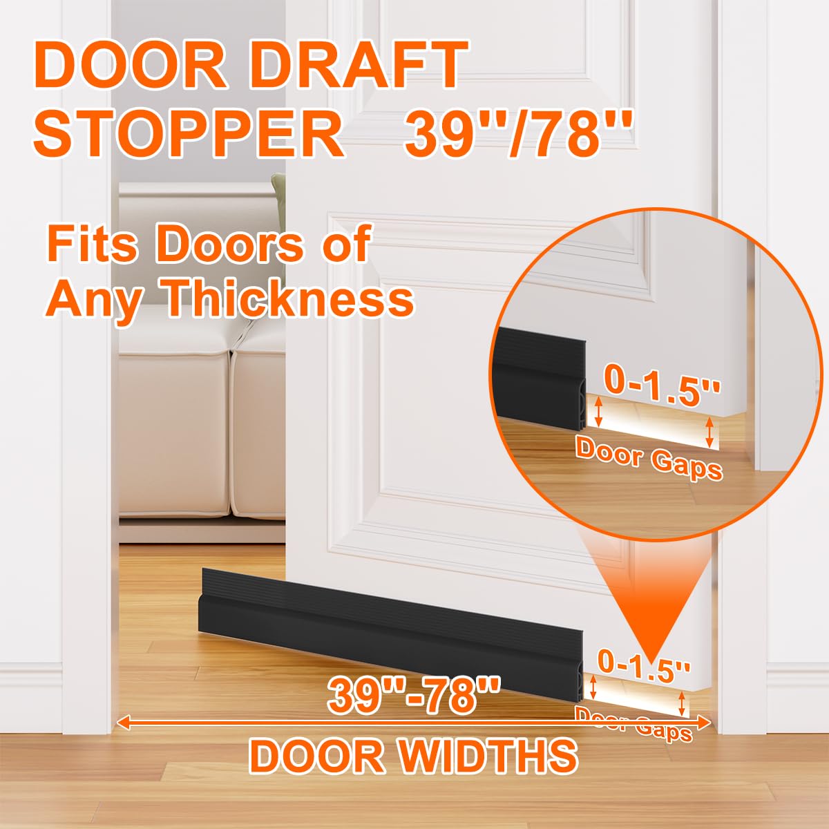 Ormein hollow-arc design reduces outside noise entering through bottom gaps.