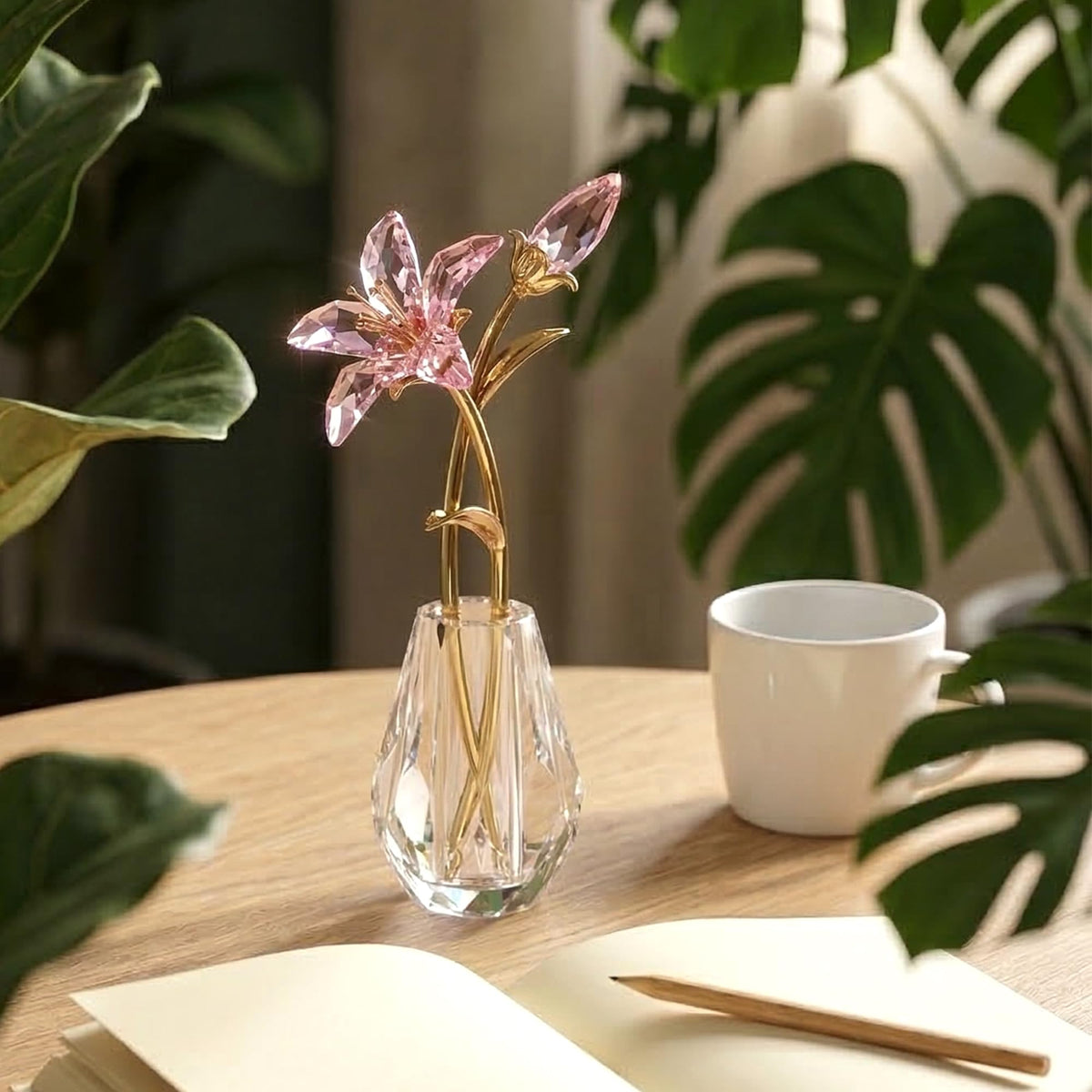 Ornalrist crystal lily for wedding decor adds a luxe touch