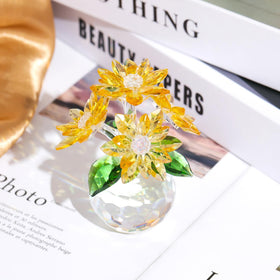 Ornalrist Crystal Daisy decor brightens rooms with warm sparkle