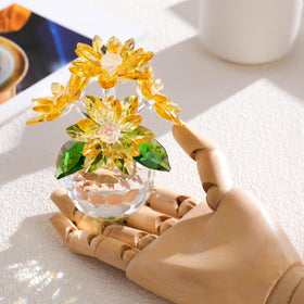 Ornalrist Crystal Yellow Daisy packaging ready for gifting
