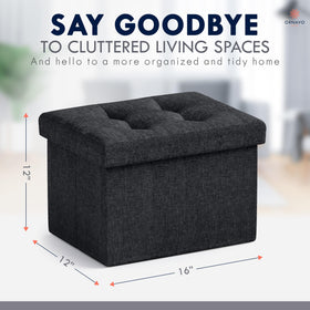 Soft padded cushion provides comfortable footrest after long workdays.