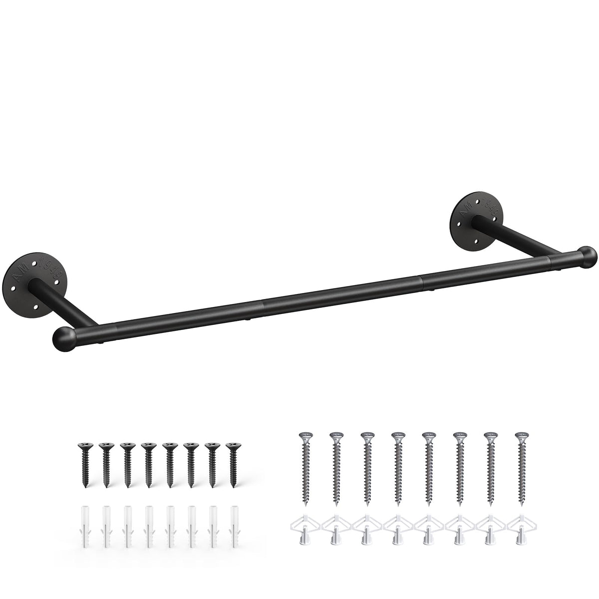 OROPY industrial pipe clothes rack wall mounted provides sturdy storage for coats and outfits.