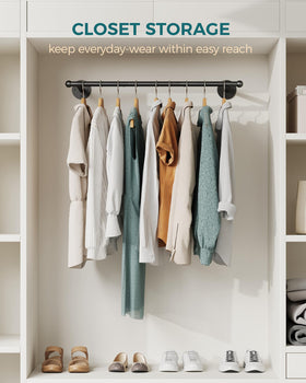 OROPY black iron pipes add industrial style to bedrooms, laundry rooms, or entryways.