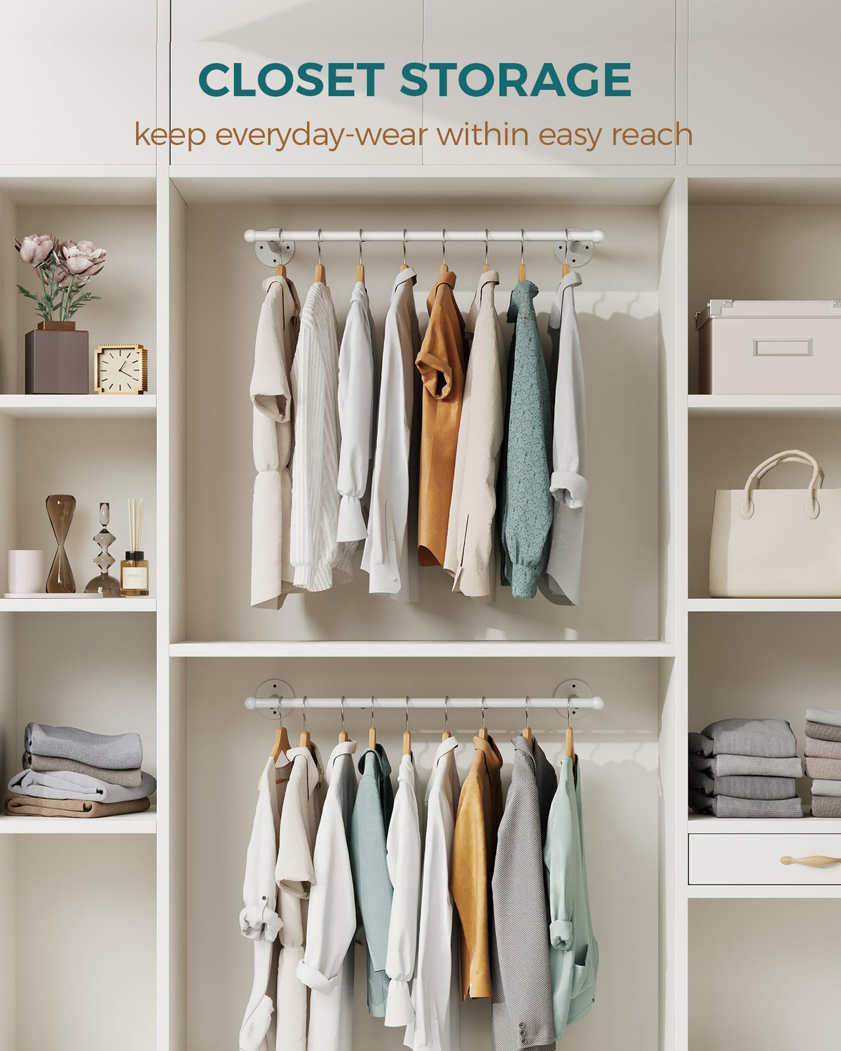 OROPY space-saving design ideal for small apartments and clutter-free closets.