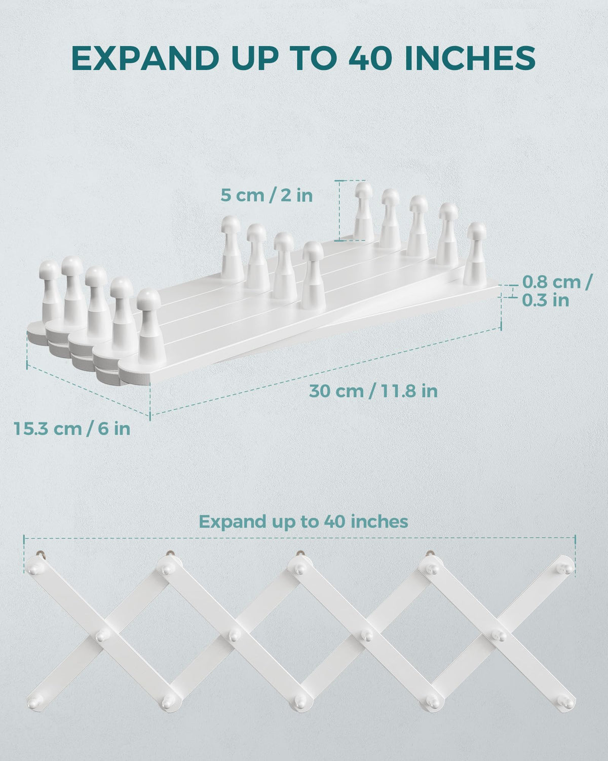 OROPY wall hardware included for quick, secure installation