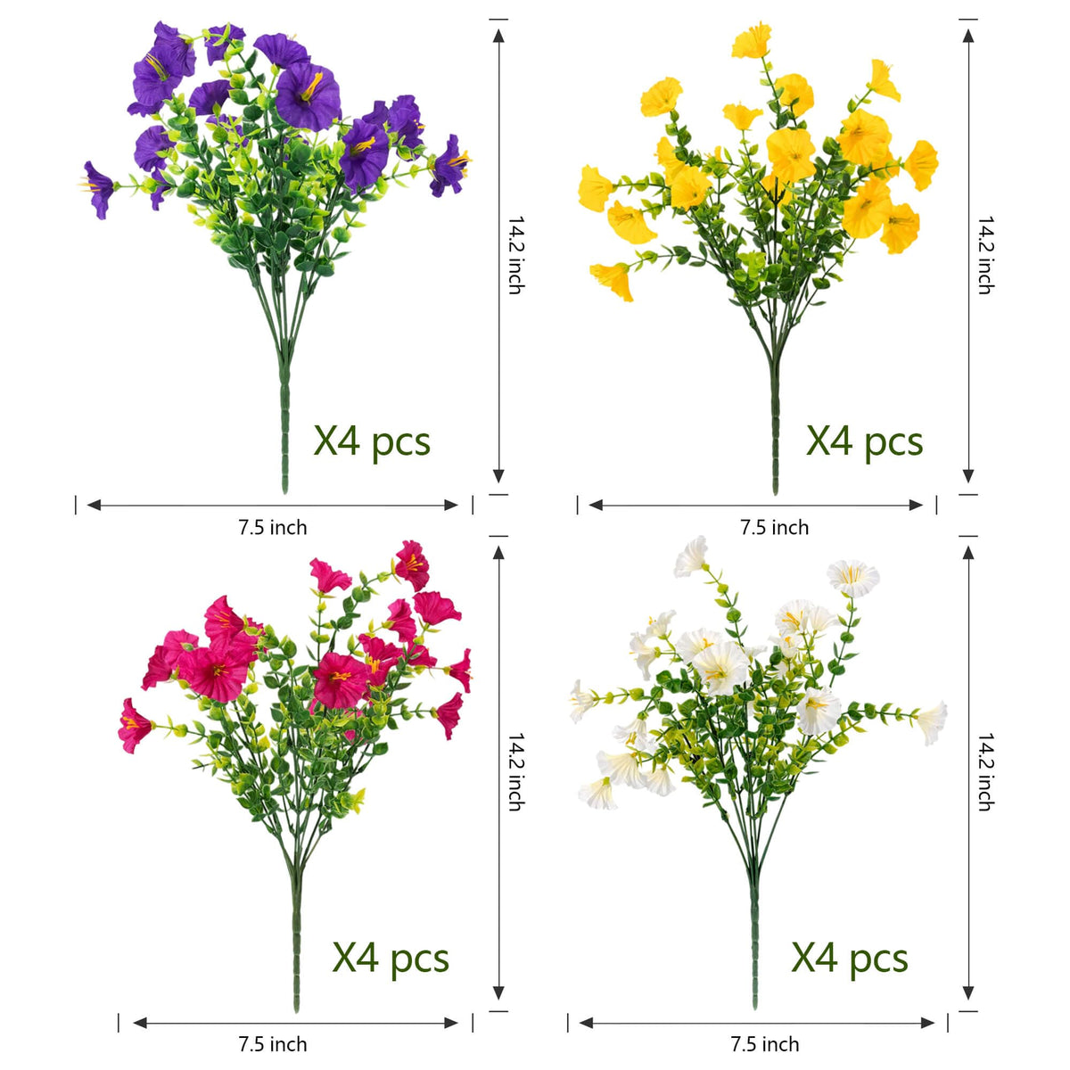 Orphidel UV resistant outdoor flowers stay vibrant in sun and rain.