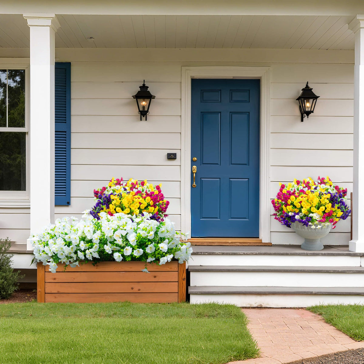 Orphidel yard and patio decor adds vibrant color with minimal upkeep.