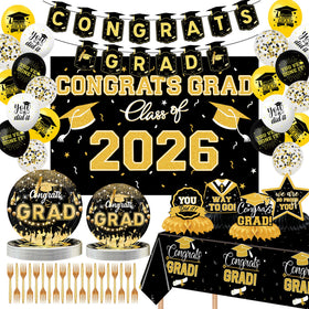 Orrole graduation banner congrats design for photo-worthy party décor