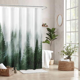ORTIGIA foggy tree design detail adds a serene focal point to the shower.