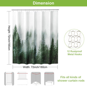 ORTIGIA forest-pattern curtain highlights nature-inspired decor and privacy.