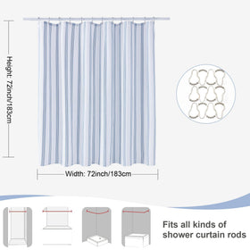 Machine washable ORTIGIA curtain with care instructions on label.