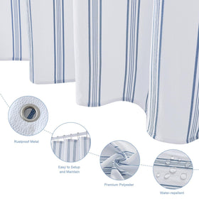 Minimalist farmhouse stripe design from ORTIGIA for a modern bath.
