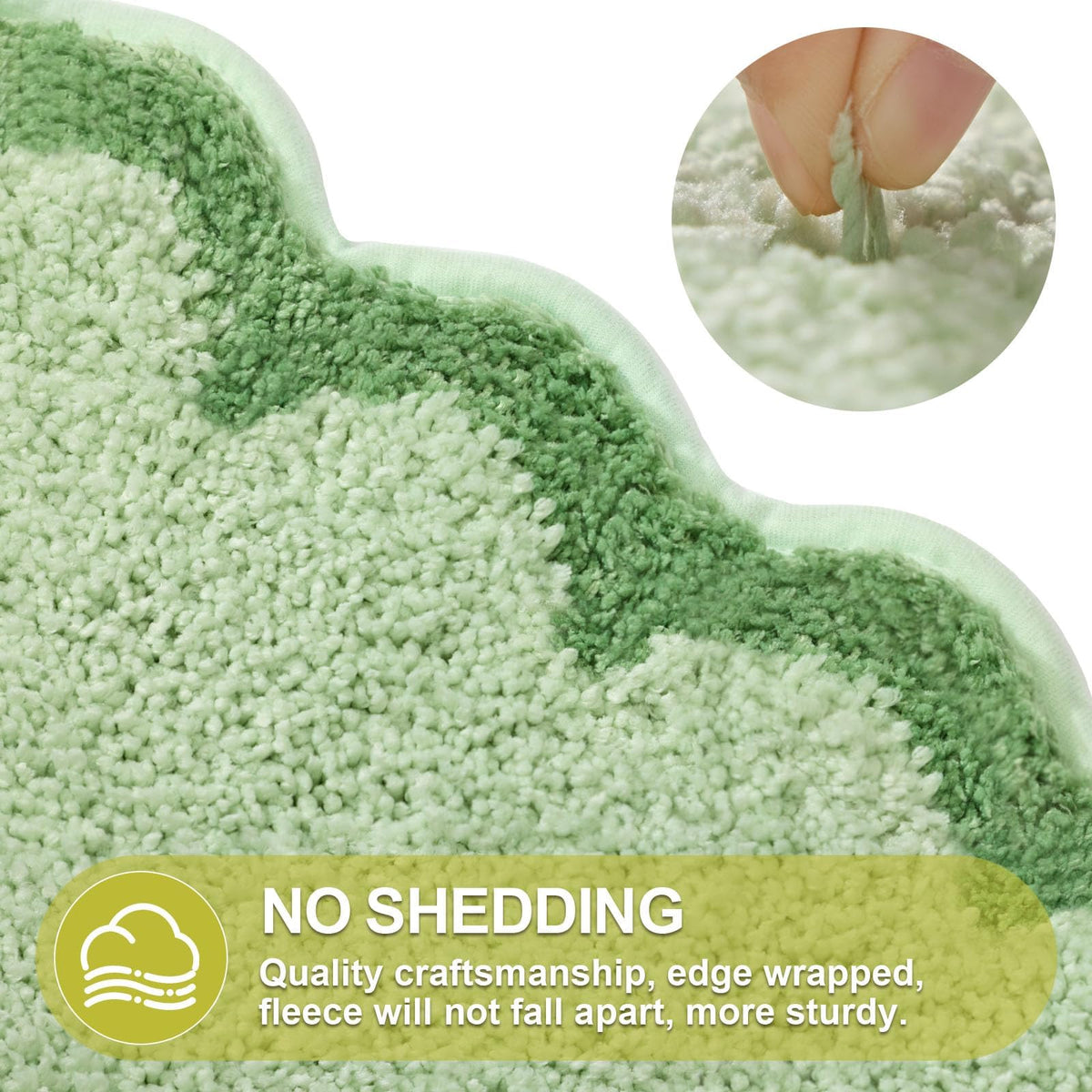 ORTIGIA non-slip bath mat with TPR underside for steadier footing.