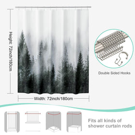 ORTIGIA soft fabric curtain creates calming bathroom ambience