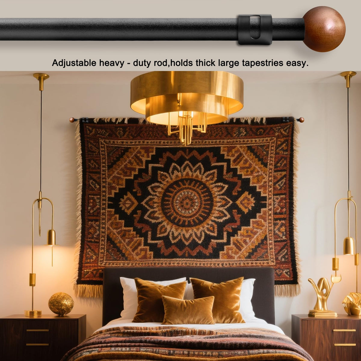 Oryzta Tapestry Hanger heavy-duty load up to 10 pounds.