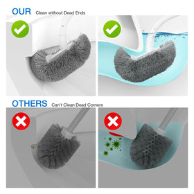 OSCIOSS wall-mounted design keeps brush off counters and tidy.