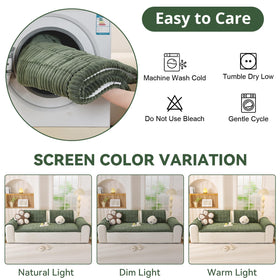 OstepDecor cushion protector for leather sofas guards against stains