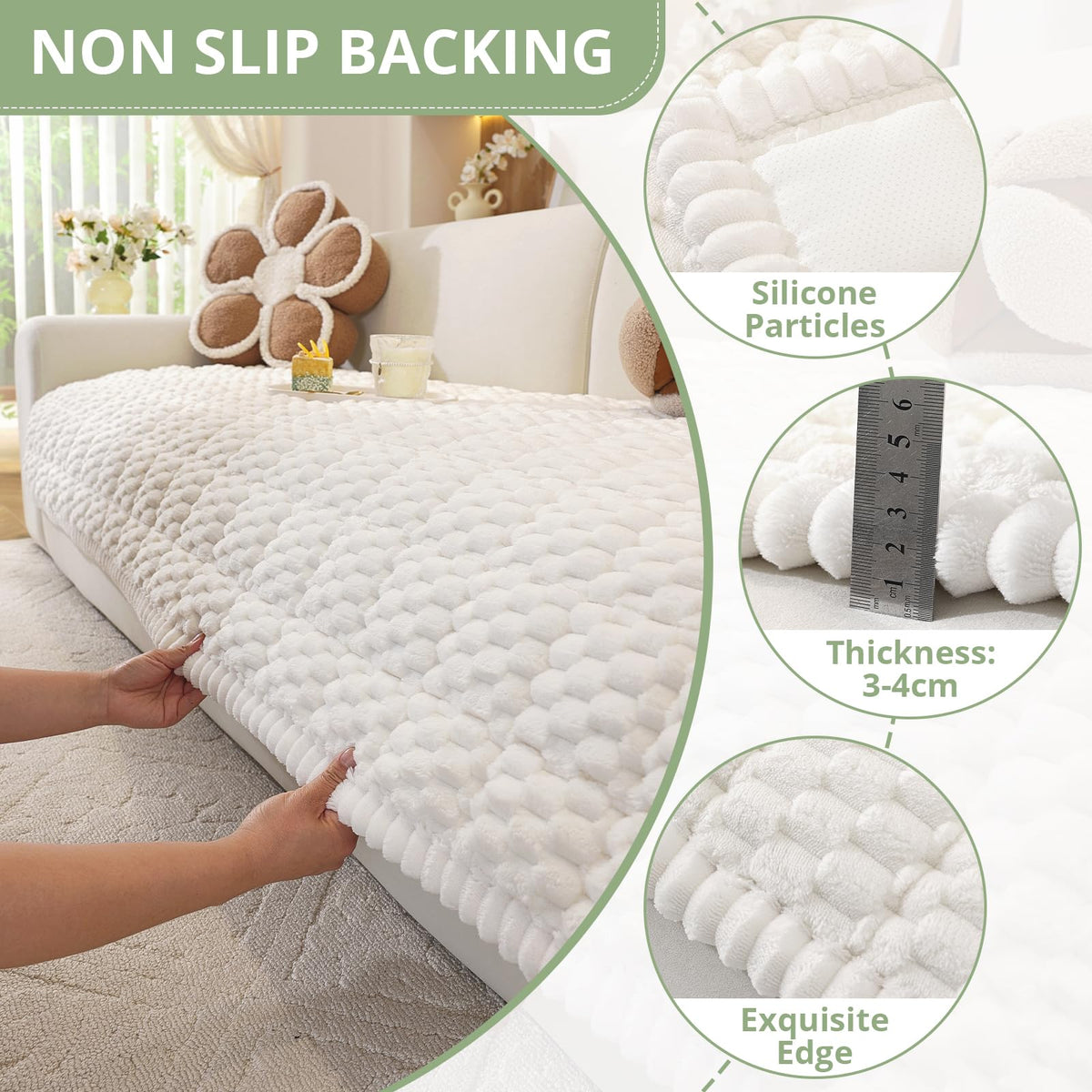 OstepDecor Leather Sofa Protection Cover keeps leather surfaces fresh.