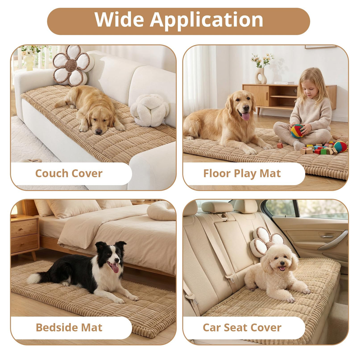 OstepDecor pet-friendly sofa protector shields surfaces from scratches.
