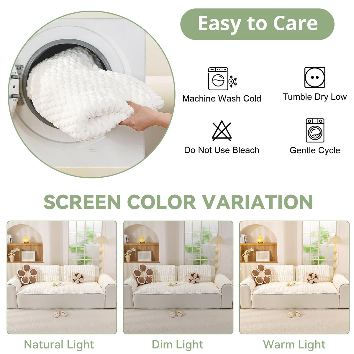 OstepDecor Versatile Use Floor Mat Car Seat shows extra applications beyond the sofa.