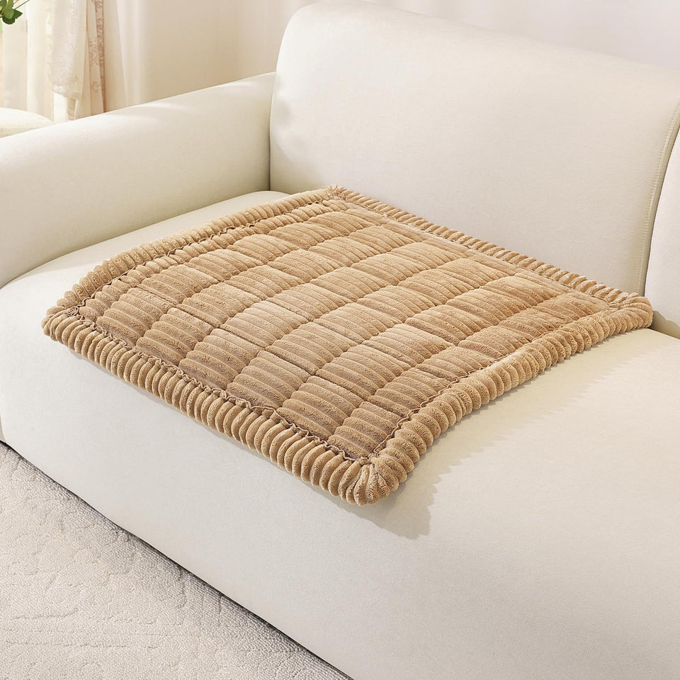 OstepDecor washable dog couch cover top view protecting upholstery from scratches and spills