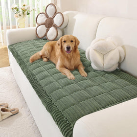 OstepDecor washable dog couch cover protects furniture from fur and spills