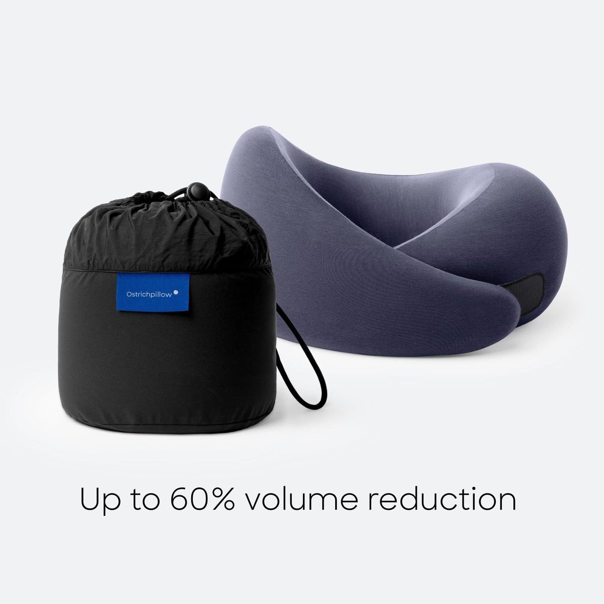 OSTRICH PILLOW Go headphones-compatible design fits small devices.