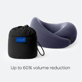 OSTRICH PILLOW Go headphones-compatible design fits small devices.