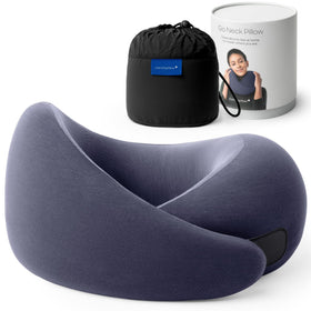 OSTRICH PILLOW Go neck pillow front view shows compact design and supportive contour.
