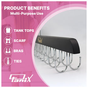 Otanix belt and scarf organizer helps keep accessories tidy.