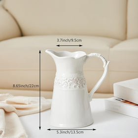 OTARTU front-view vase on table with fresh flowers for elegant decor.
